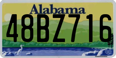 AL license plate 48BZ716