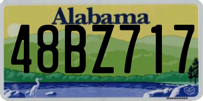 AL license plate 48BZ717
