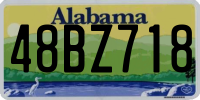 AL license plate 48BZ718