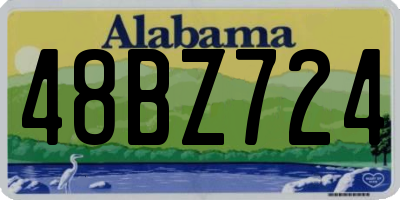 AL license plate 48BZ724