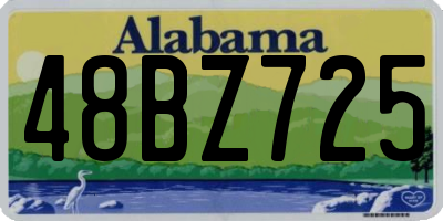AL license plate 48BZ725