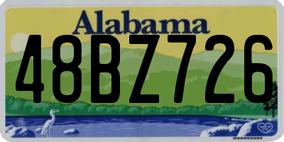 AL license plate 48BZ726