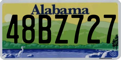 AL license plate 48BZ727