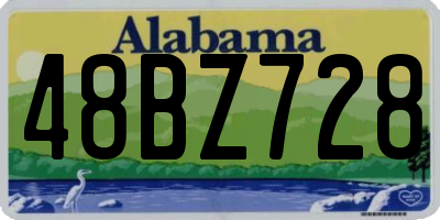 AL license plate 48BZ728