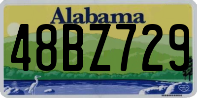 AL license plate 48BZ729