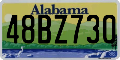 AL license plate 48BZ730