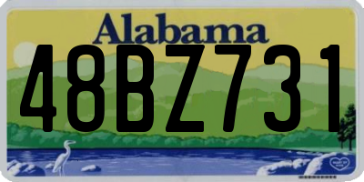 AL license plate 48BZ731