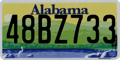 AL license plate 48BZ733