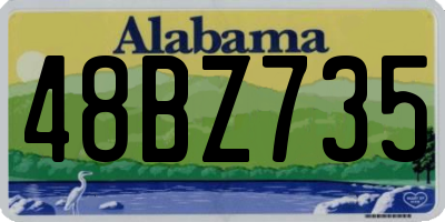 AL license plate 48BZ735
