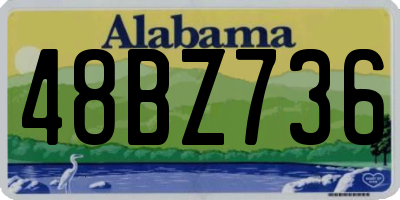 AL license plate 48BZ736