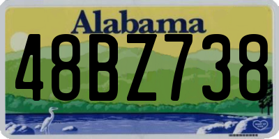 AL license plate 48BZ738