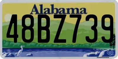 AL license plate 48BZ739