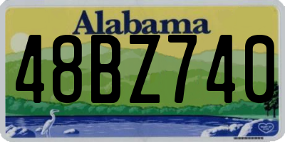 AL license plate 48BZ740