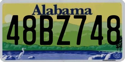 AL license plate 48BZ748