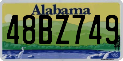 AL license plate 48BZ749