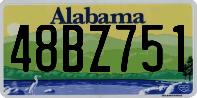 AL license plate 48BZ751