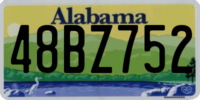 AL license plate 48BZ752