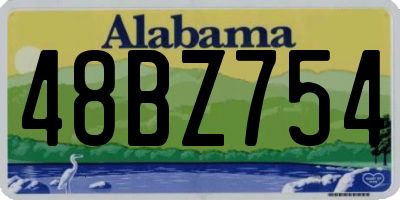 AL license plate 48BZ754