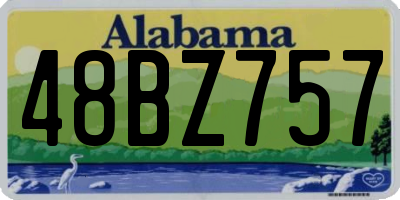 AL license plate 48BZ757