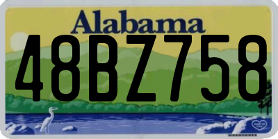 AL license plate 48BZ758
