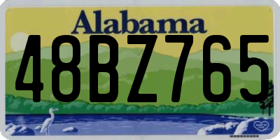 AL license plate 48BZ765