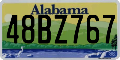 AL license plate 48BZ767