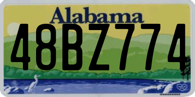 AL license plate 48BZ774
