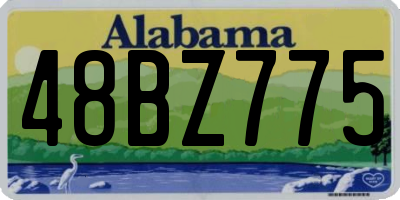 AL license plate 48BZ775