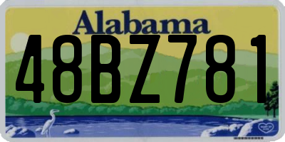 AL license plate 48BZ781