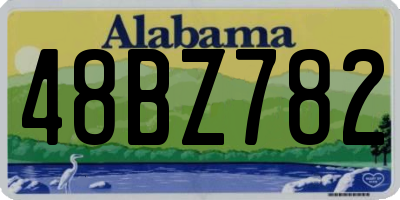 AL license plate 48BZ782