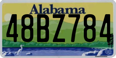 AL license plate 48BZ784