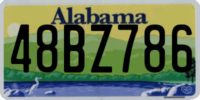 AL license plate 48BZ786