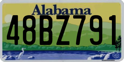 AL license plate 48BZ791