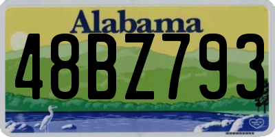 AL license plate 48BZ793