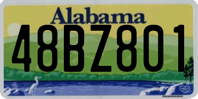 AL license plate 48BZ801