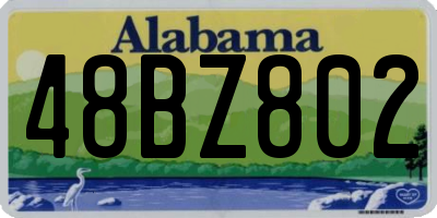AL license plate 48BZ802