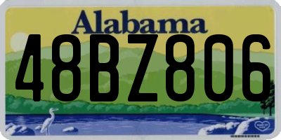 AL license plate 48BZ806