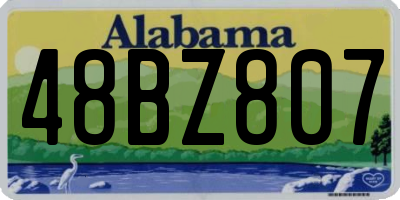 AL license plate 48BZ807
