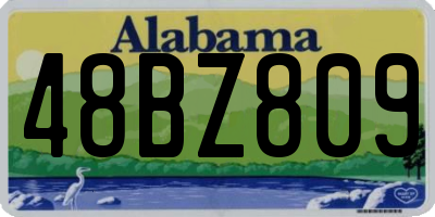 AL license plate 48BZ809