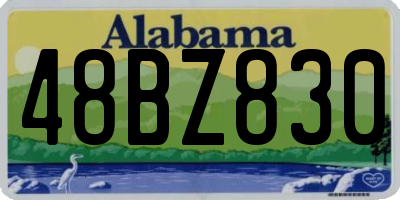 AL license plate 48BZ830