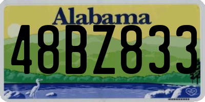 AL license plate 48BZ833