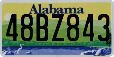 AL license plate 48BZ843