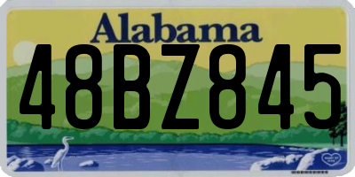 AL license plate 48BZ845