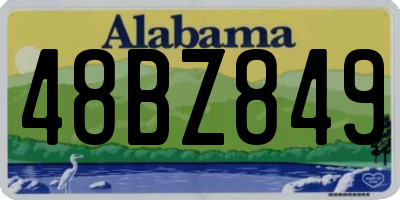 AL license plate 48BZ849