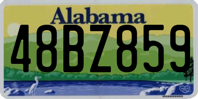 AL license plate 48BZ859