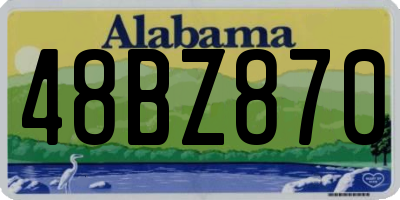 AL license plate 48BZ870