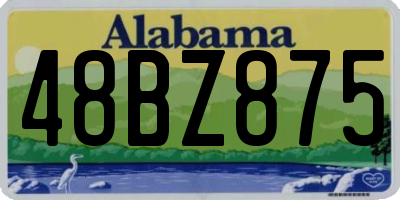AL license plate 48BZ875