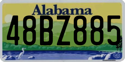 AL license plate 48BZ885