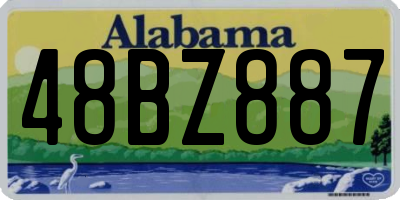 AL license plate 48BZ887