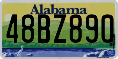 AL license plate 48BZ890